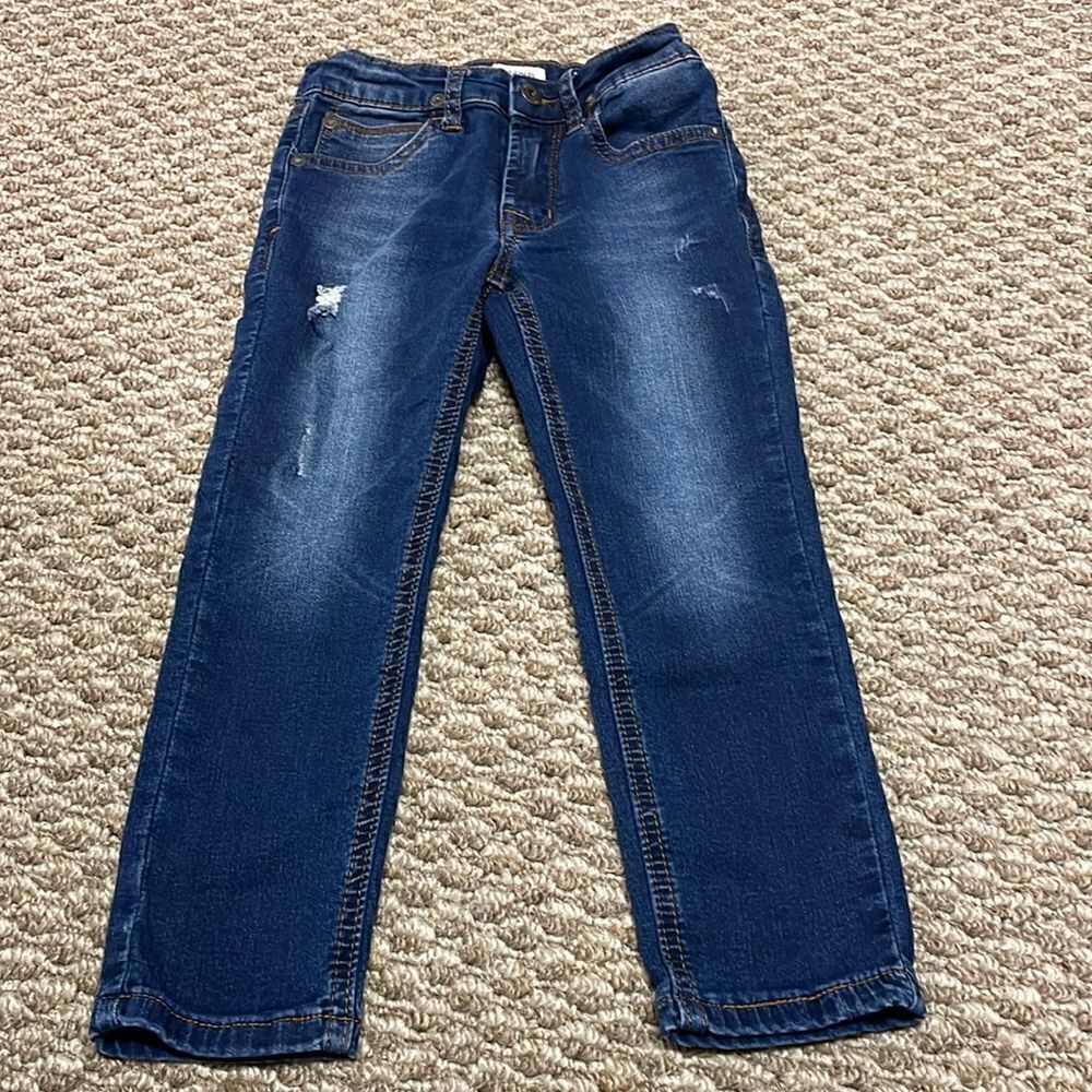 Boys Hudson Dark Wash Jeans, Size 4